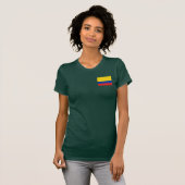 Colombia Flag and Map Dk T-Shirt (Voorkant volledig)