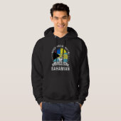 Colombia Flag Bahamas Grown Humor Citizen Pride Hoodie (Voorkant volledig)