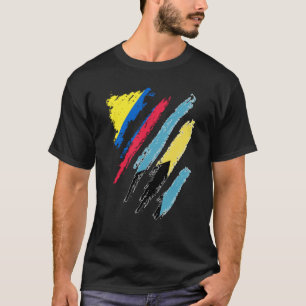 Colombia Flag Bahamas Grown Patriot Country Stripe T-shirt
