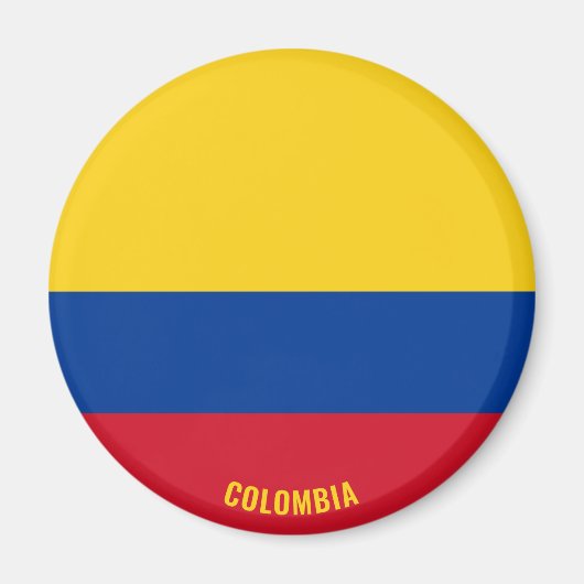 Colombia Flag Charming Patriotic Magneet (Voorkant)