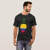 Colombia Flag Christmas Light Colombian Pride T-shirt (Voorkant volledig)