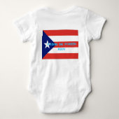 colombia_flag, COLO-RICAN(KOLO'-RIKAN)BEBE DE M... Romper (Achterkant)
