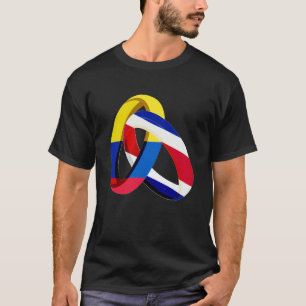 Colombia Flag Costa Rica Groot Ring Marriage Weddi T-shirt