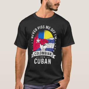Colombia Flag Cuba Groene Humor Burgerpride T-shirt