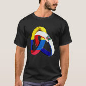 Colombia Flag Dominican Grown Ring Marriage Weddin T-shirt (Voorkant)