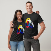 Colombia Flag Dominican Grown Ring Marriage Weddin T-shirt (Unisex)