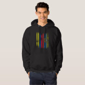 Colombia Flag Ecuador Grown Country Flags Stripes Hoodie (Voorkant volledig)