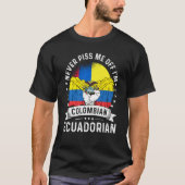 Colombia Flag Ecuador Grown  Humor Citizen Pride T-shirt (Voorkant)