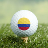 Colombia Flag Emblem Golfballen (Insitu Shirt)