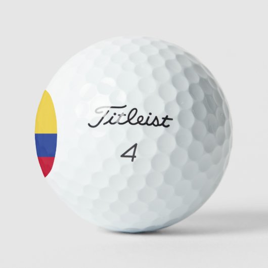 Colombia Flag Emblem Golfballen (Logo)