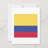 Colombia Flag Emblem Save The Date (Voorkant)