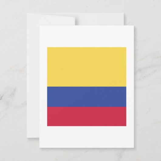 Colombia Flag Emblem Save The Date (Voorkant)