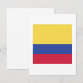 Colombia Flag Emblem Save The Date (Voorkant / Achterkant)