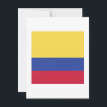 Colombia Flag Emblem Save The Date<br><div class="desc">Colombia Patriottic Home Gift Design. Landengebaar Souvenir. National Politics Mark Cadeau. Homeland Symbol Presentatie.</div>
