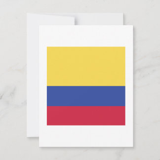 Colombia Flag Emblem Save The Date