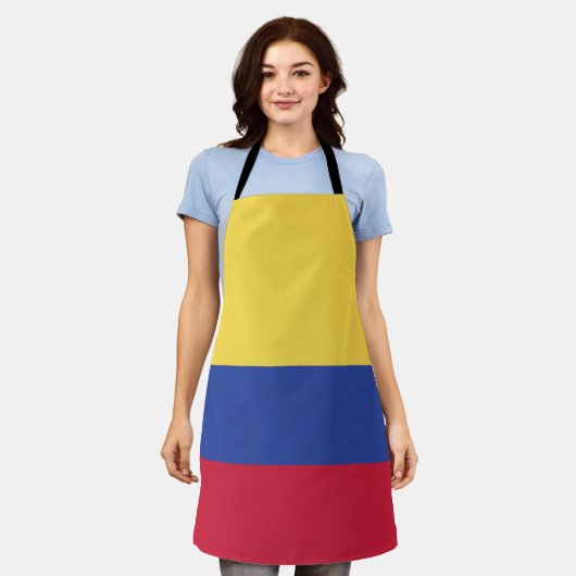 Colombia Flag Emblem Schort (Gedragen)