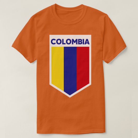 Colombia Flag Emblem T-shirt (Design voorkant)