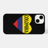 Colombia Flag Heart iPhone Hoesje (Achterkant horizontaal)