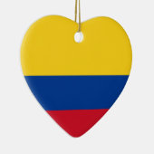 Colombia Flag Heart Keramisch Ornament (Rechts)