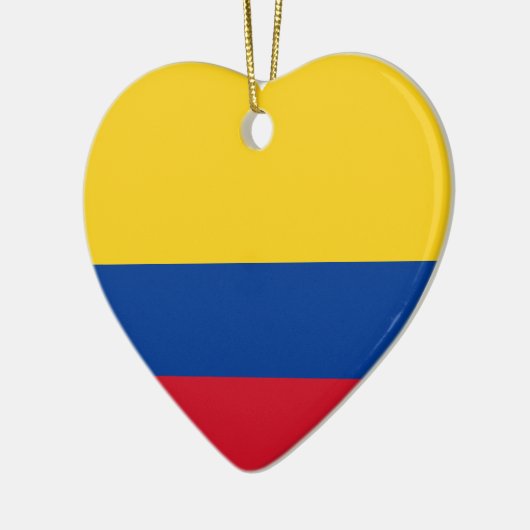 Colombia Flag Heart Keramisch Ornament (Links)