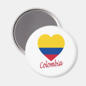 Colombia Flag Heart Magneet (Voorkant / Achterkant)