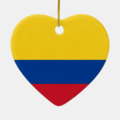 Colombia Flag Heart Ornament (Achterkant)