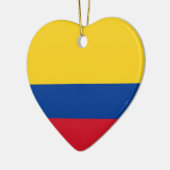 Colombia Flag Heart Ornament (Links)