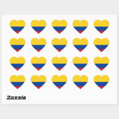 Colombia Flag Heart Sticker (Vel)