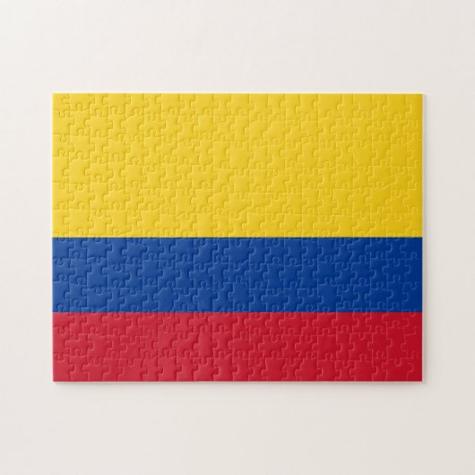 Colombia Flag Jigzaag Puzzle Legpuzzel (Horizontaal)