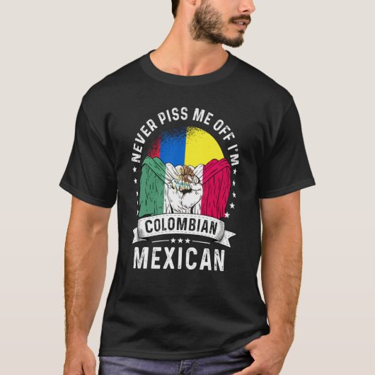 Colombia Flag Mexico Grown  Humor Citizen Pride T-shirt (Voorkant)