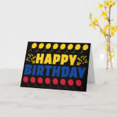 Colombia Flag Patriotic Birthday Kaart (Gele Bloem)