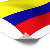 Colombia Flag Poster Print (Hoek)