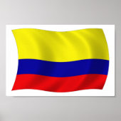 Colombia Flag Poster Print (Voorkant)