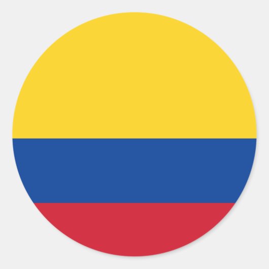 Colombia Flag Sticker (Voorkant)