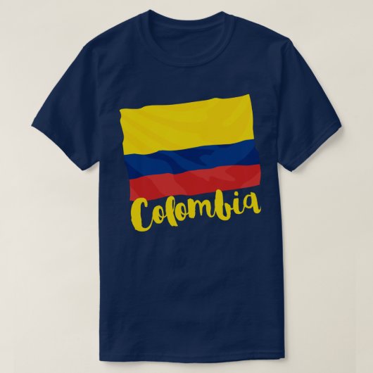 Colombia Flag T-Shirt (Design voorkant)