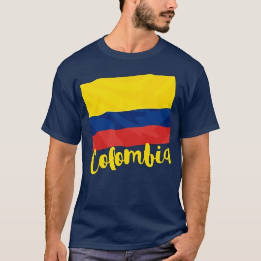 Colombia Flag T-Shirt (Voorkant)