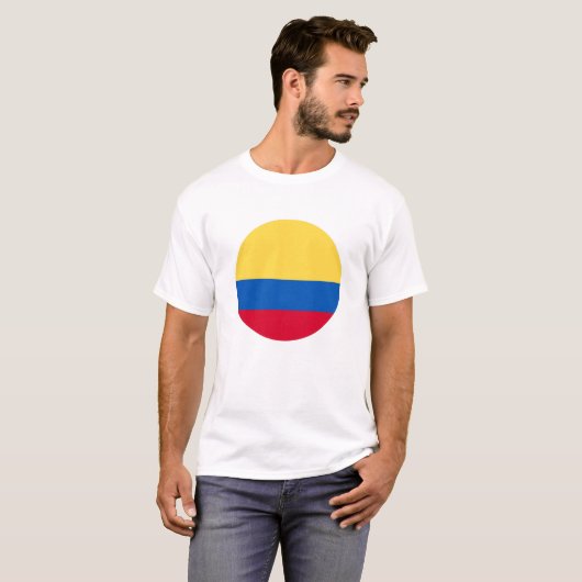 Colombia Flag T-shirt (Voorkant volledig)