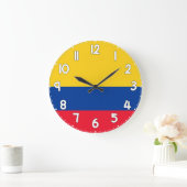 Colombia Flag Wall Clock – Patriotic Home Decor Grote Klok (Huis)