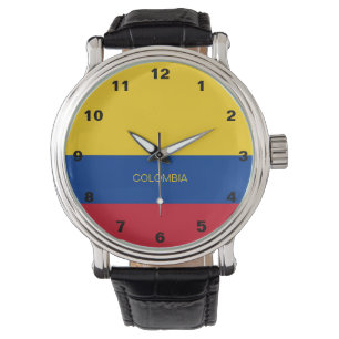 Colombia Flag Watch Horloge