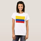 Colombia Flag x Map T-Shirt (Voorkant volledig)