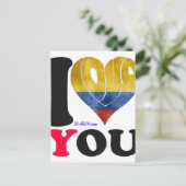 COLOMBIA FLAGS I LIVE YOUCUSTOMIZABLE PRODUCTEN BRIEFKAART (Staand voorkant)