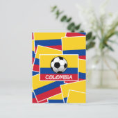 Colombia-Football Briefkaart (Staand voorkant)