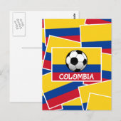 Colombia-Football Briefkaart (Voorkant / Achterkant)