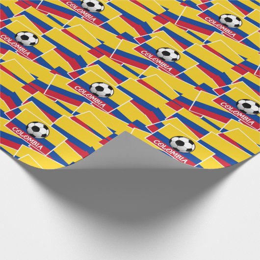Colombia-Football Cadeaupapier (Hoek)