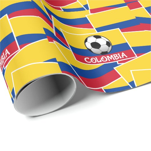 Colombia-Football Cadeaupapier (Rol Hoek)