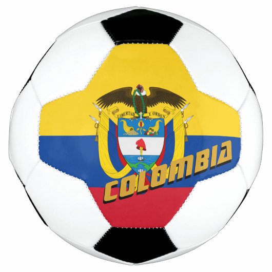 Colombia Football en Colombiaanse vlag / sport Voetbal (Voorkant)