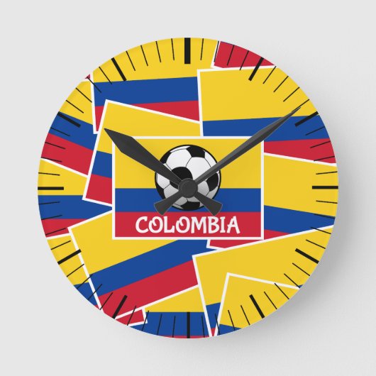 Colombia Football Ronde Klok (Voorkant)