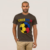 Colombia Footy (Donker) T-shirt (Voorkant volledig)