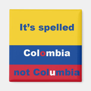 Colombia geen Columbia fridge magnet
