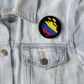 Colombia Geripte vlag Ronde Button 5,7 Cm (In situ)